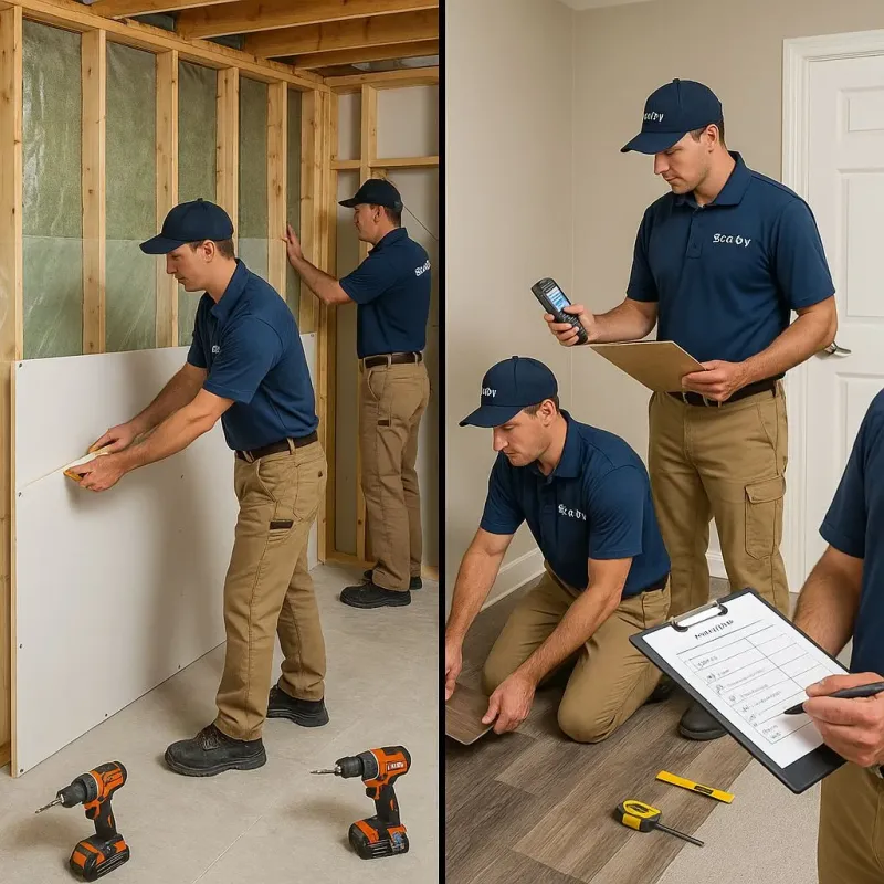 Repairs and Reconstruction process in Wales, WI